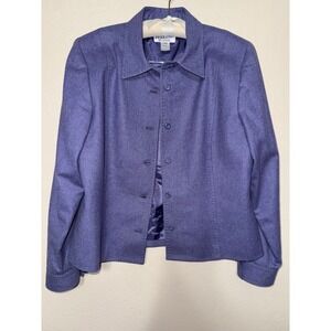 Pendleton‎ Women's Purple Wool Blend Blazer & Skirt Suit Set Size 12